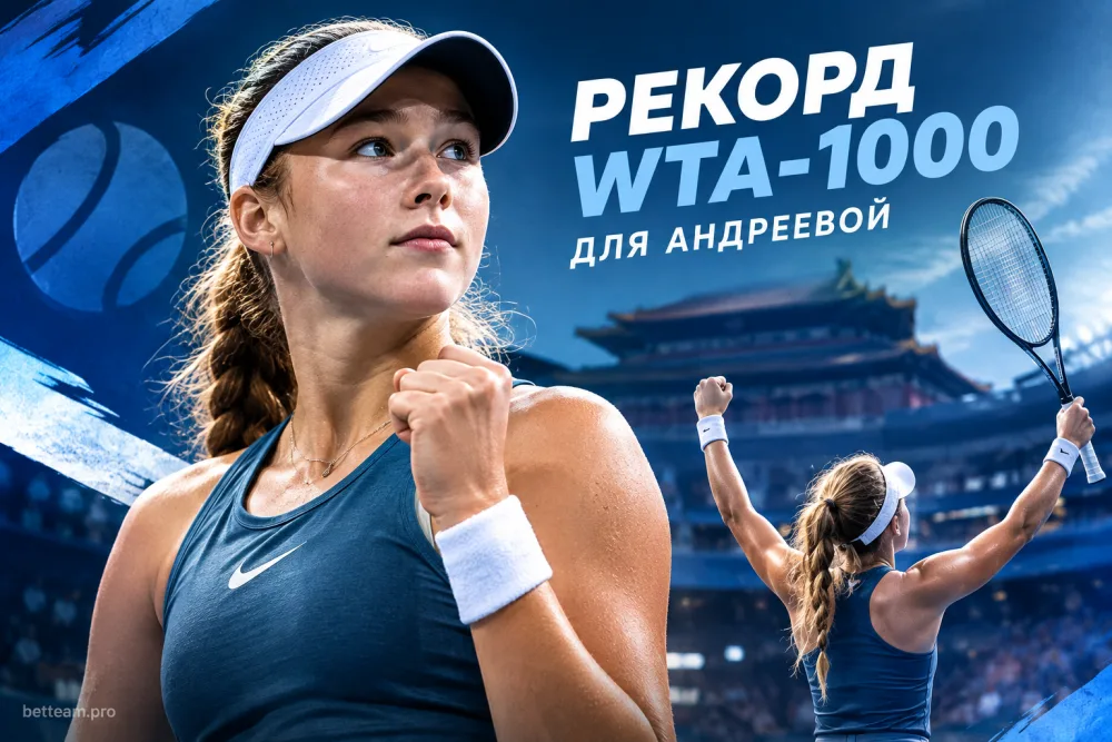 Мирра Андреева установила рекорд WTA-1000 после победы в Пекине