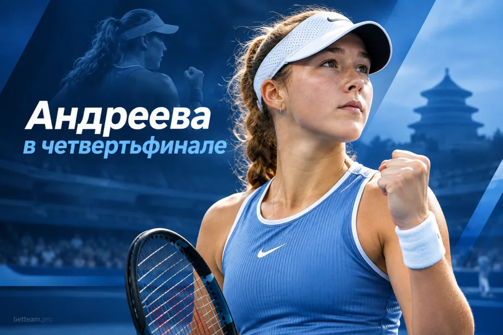 Мирра Андреева вышла в четвертьфинал турнира WTA-1000 в Пекине