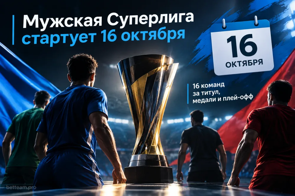 Мужская Суперлига стартует 16 октября: кто претендует на титул