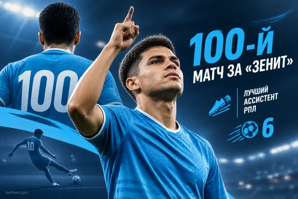 Педро провёл 100-й матч за «Зенит» и стал лучшим ассистентом РПЛ
