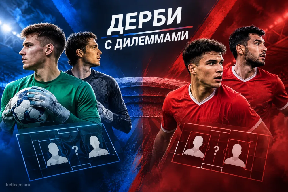 Перед дерби ЦСКА — «Спартак» решает вратарскую и атакующую дилеммы