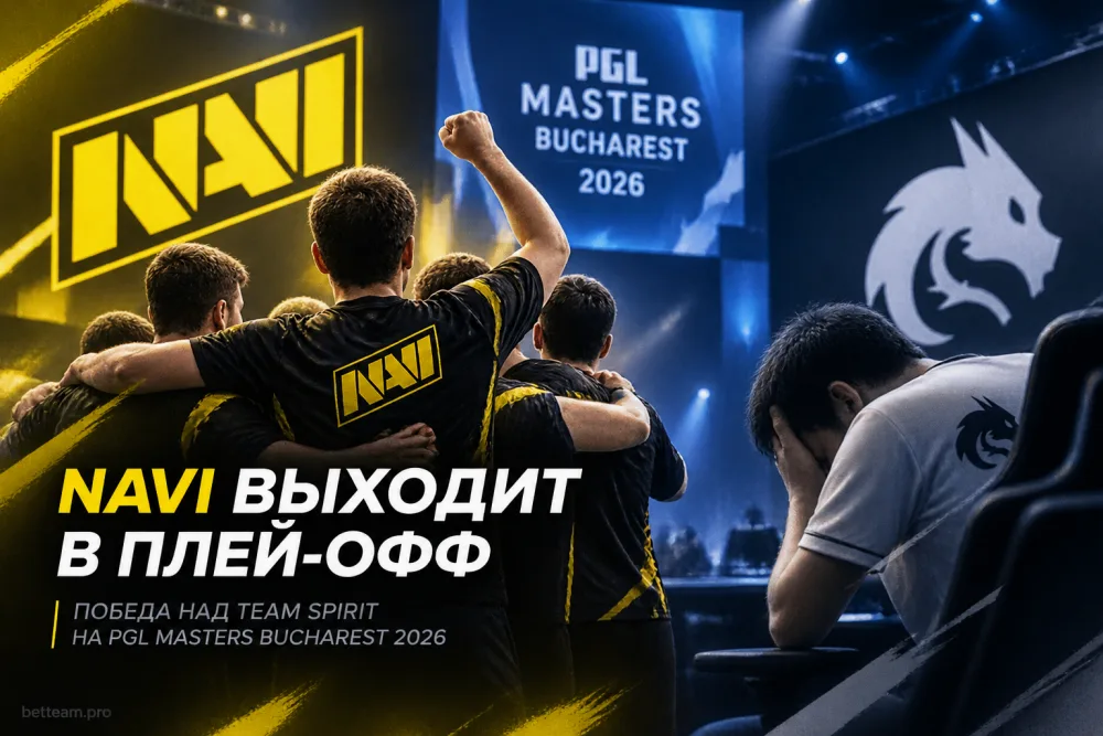 Победа над Team Spirit вывела NAVI в плей-офф PGL Masters Bucharest 2026