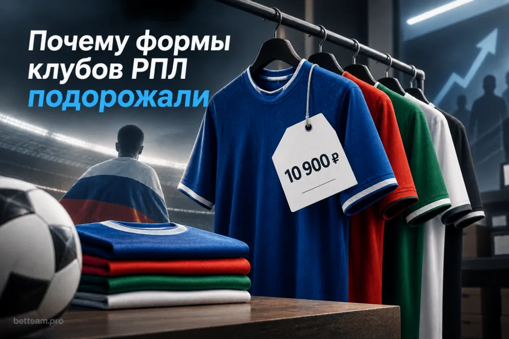 Почему формы клубов РПЛ подорожали до 10 900 рублей