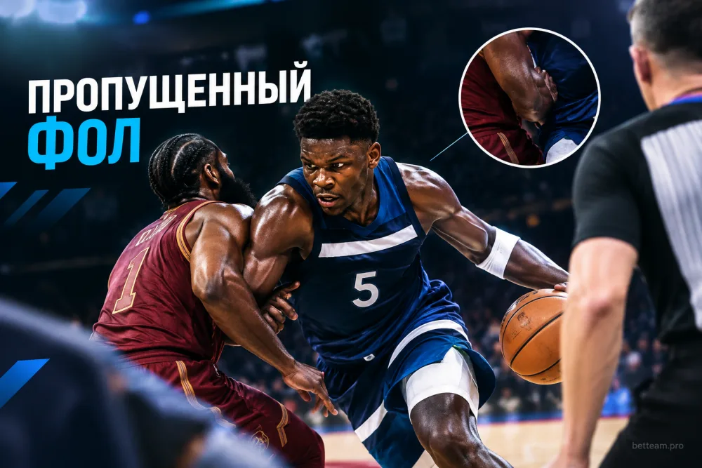 Почему матч Эдвардса с «Кливлендом» обсуждают из-за пропущенного фола