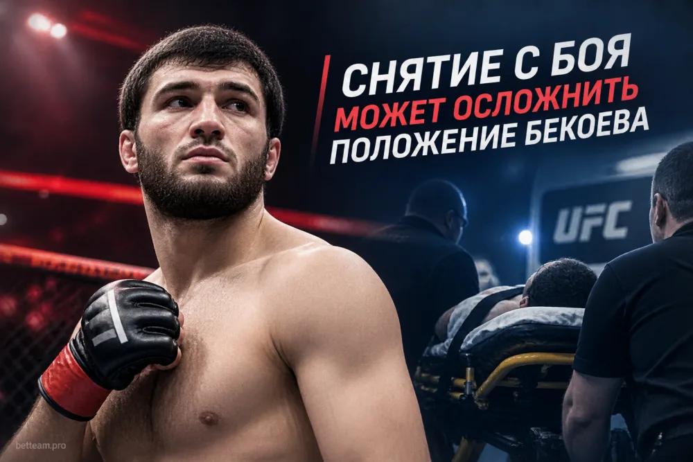Почему снятие с боя может осложнить положение Азамата Бекоева в UFC