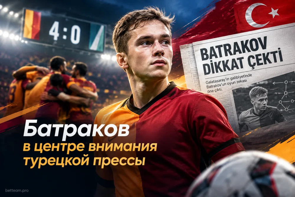 Почему турецкая пресса выделила Батракова после победы «Галатасарая»