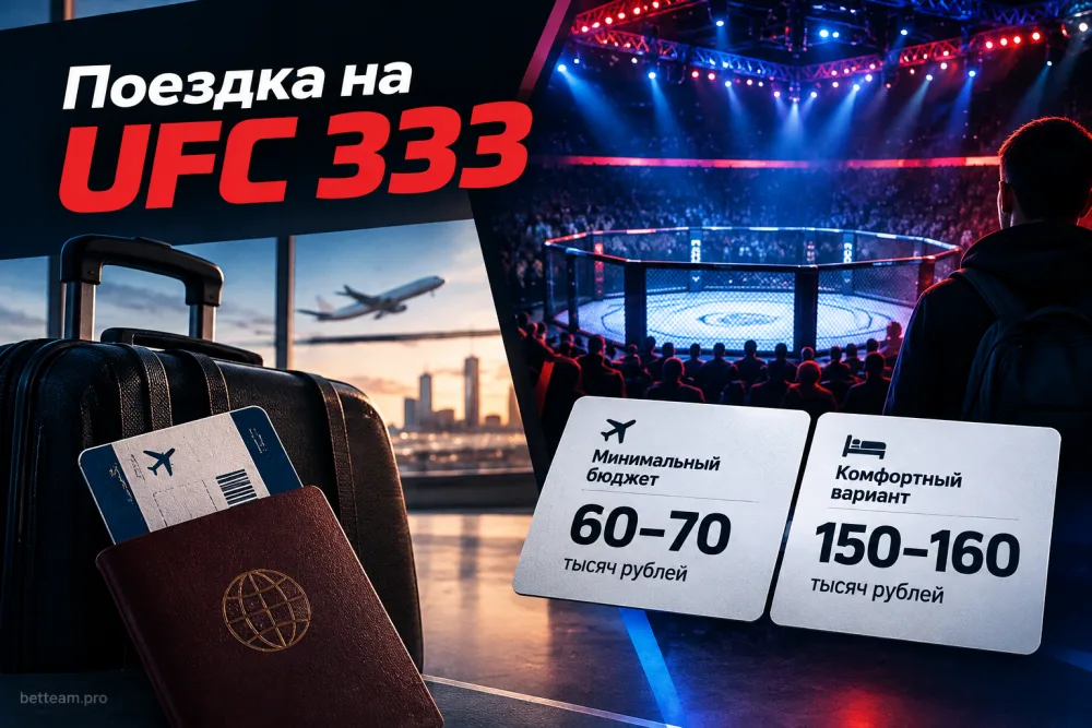 Поездка на UFC 333: минимальный бюджет составит 60–70 тысяч рублей