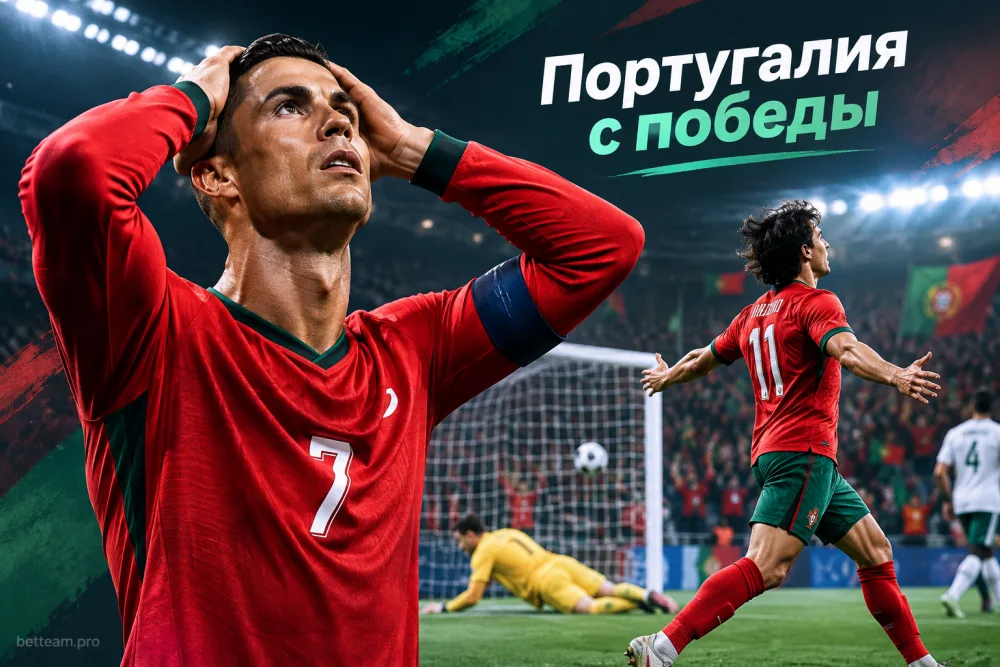 Португалия начала Лигу наций с победы, а Роналду не забил