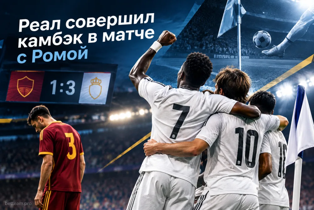 «Реал» совершил камбэк в матче с «Ромой» после 1:3