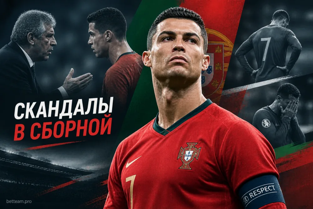 Роналду и сборная Португалии: главные конфликты и скандалы