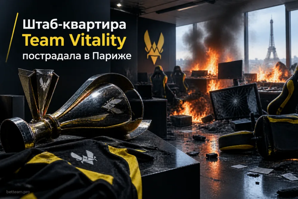 Штаб-квартира Team Vitality пострадала во время беспорядков в Париже