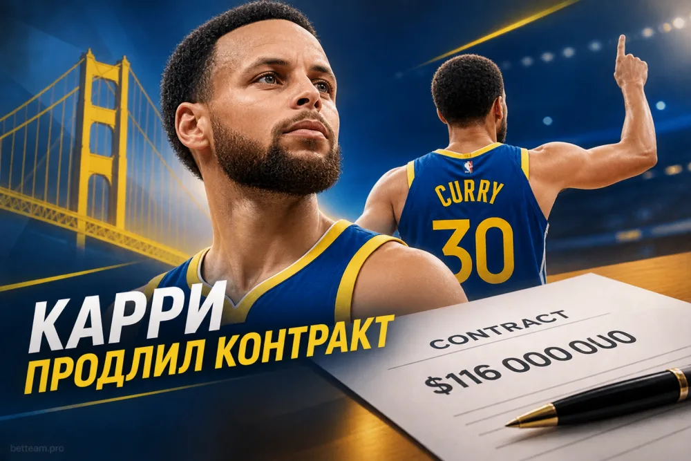 Стефен Карри продлил контракт с «Голден Стэйт» на $116 млн