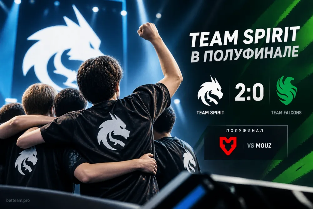 Team Spirit обыграла Team Falcons и вышла в полуфинал ESL Pro League