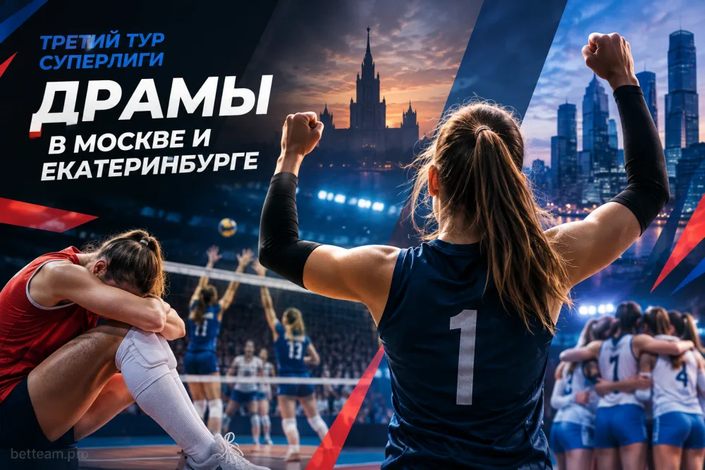 Третий тур Суперлиги принёс драмы в Москве и Екатеринбурге