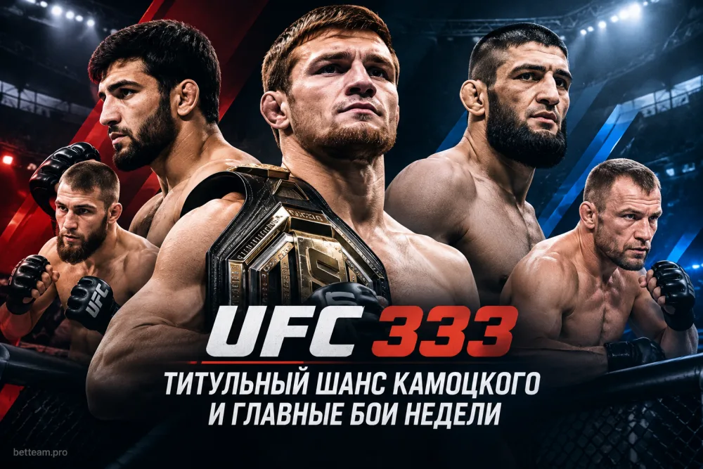 UFC 333, титульный шанс Камоцкого и главные бои недели