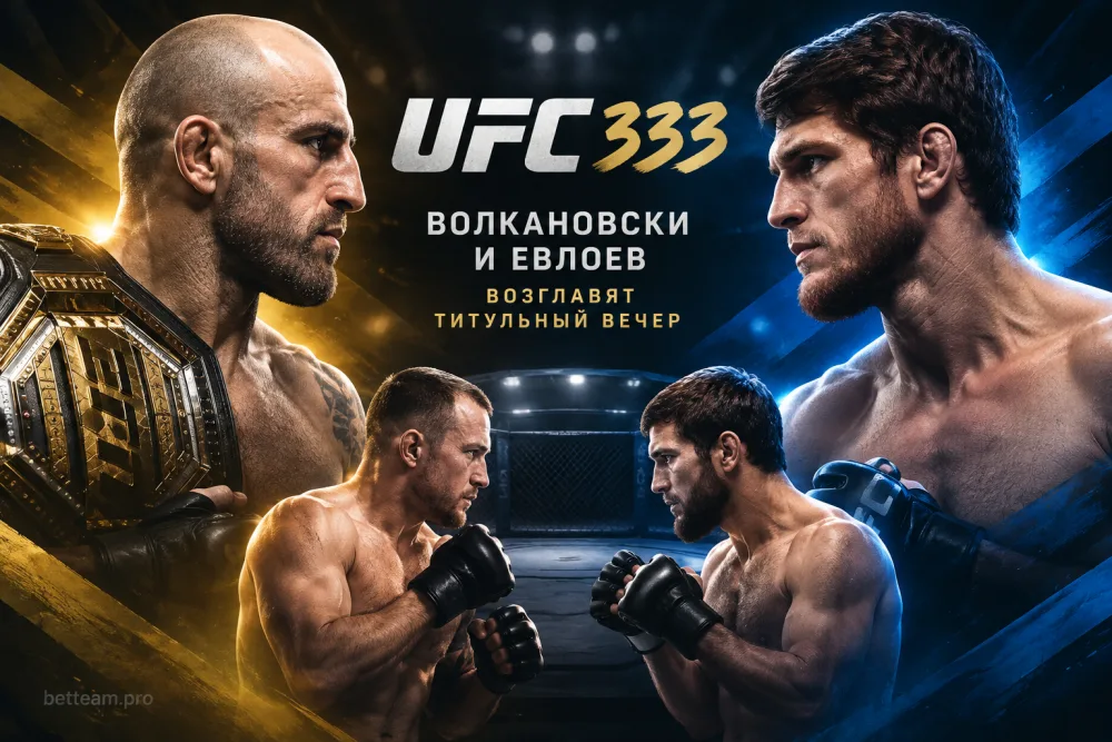 UFC 333: Волкановски и Евлоев возглавят титульный вечер