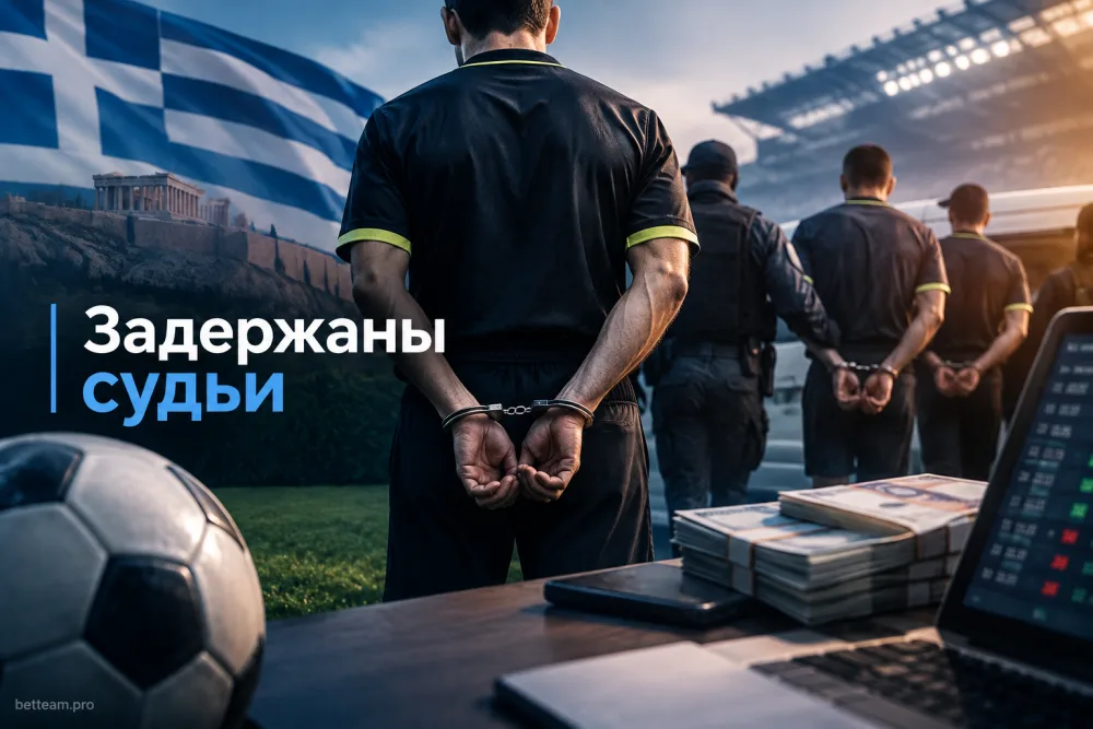 В Греции задержали судей по делу о договорных матчах и ставках