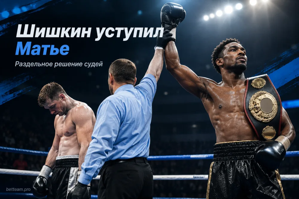 Владимир Шишкин уступил Уилкинсу Матье раздельным решением судей