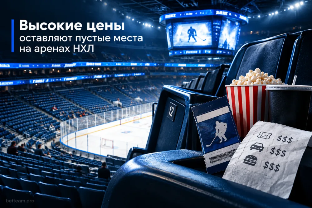 Высокие цены оставляют пустые места на аренах НХЛ