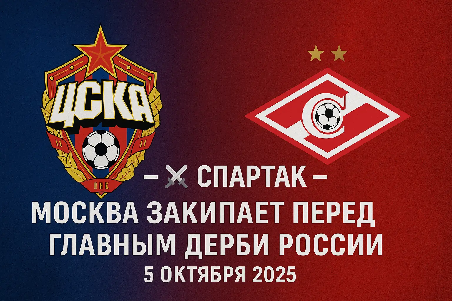 ЦСКА — Спартак дерби РПЛ 2025