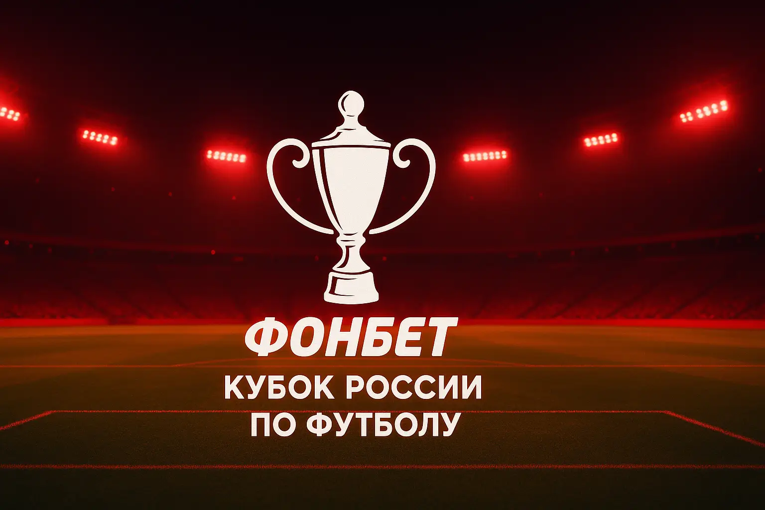 Эмблема ФОНБЕТ Кубка России на фоне поля перед стартом турнира 2025/26