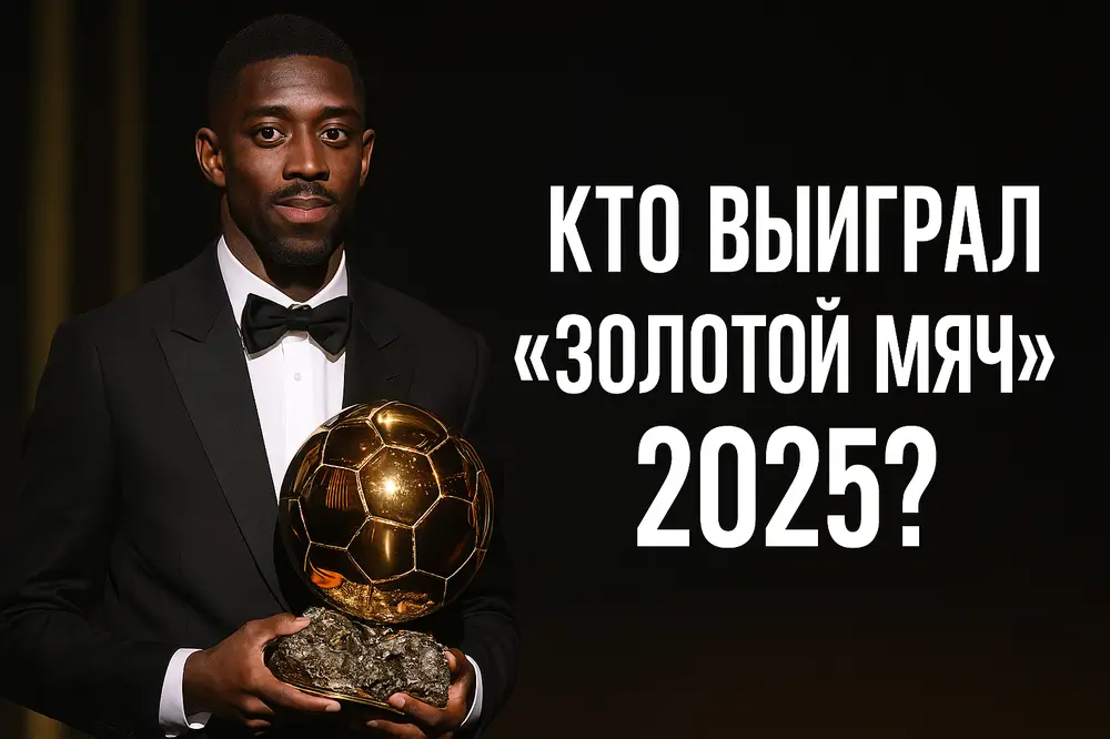 Усман Дембеле получает «Золотой мяч-2025»
