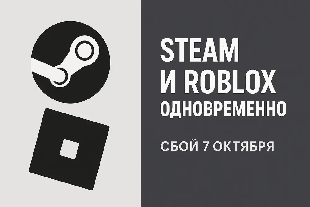сбой Steam — пик интереса 7 октября 2025
